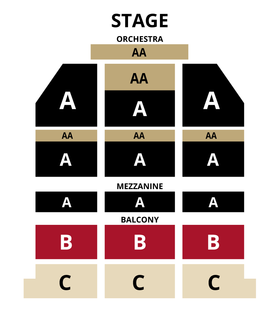 The Saban Theater Seating Chart